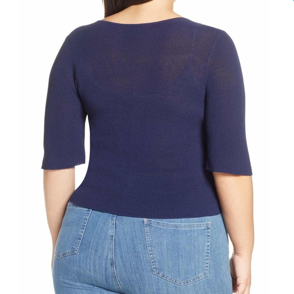 Leith Buttoning Sweater Top - Picture 2 of 2